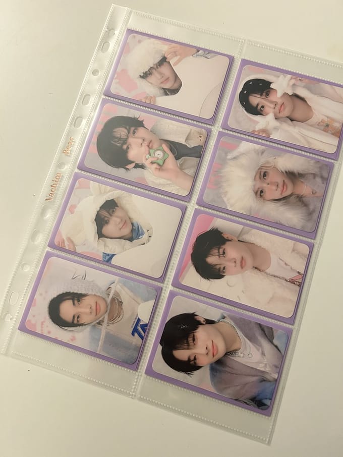 NachimBear K-Pop A4 Double Sided 8 Pocket Slim-Fit Pages