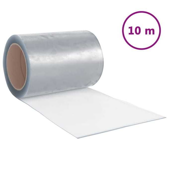 vidaXL - Deurgordijn - 300x2,6 - mm - 10 - m - PVC - transparant