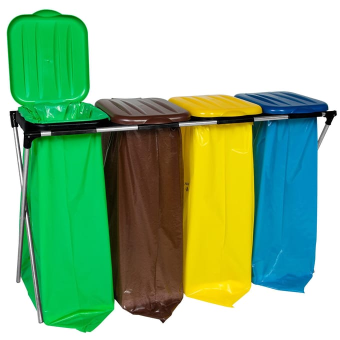 GSG24 - Afvalzakstandaard - 120L - 4 Kleuren - Ocynkowany