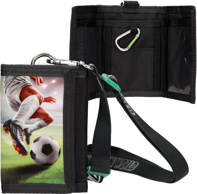 Depesche - Action World portemonnee met lanyard - voetbal