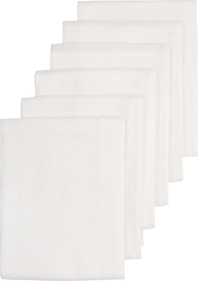 BD Collection Hydrofiele Luiers Wit 60x60cm (6 stuks)