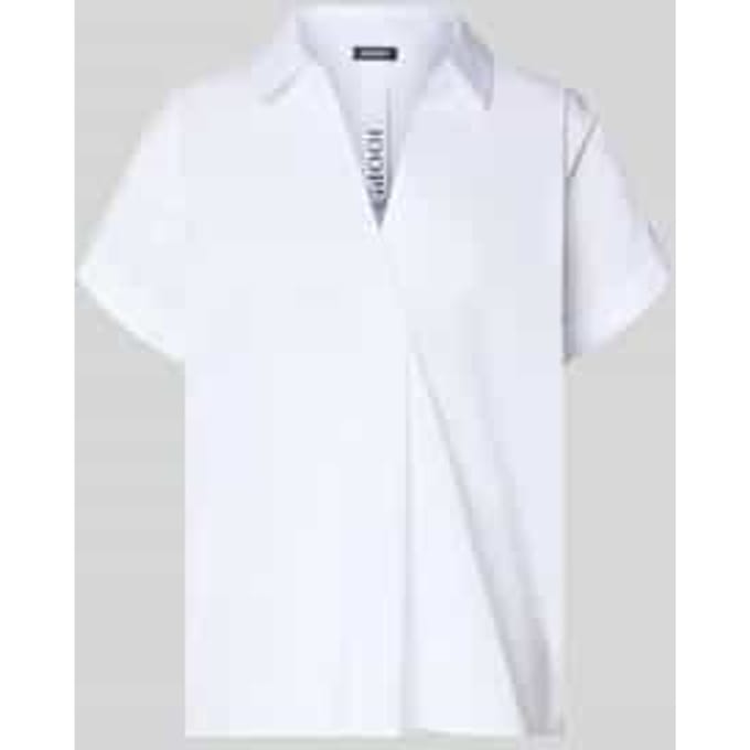 regular fit blouse met V-hals model 'Basilia'