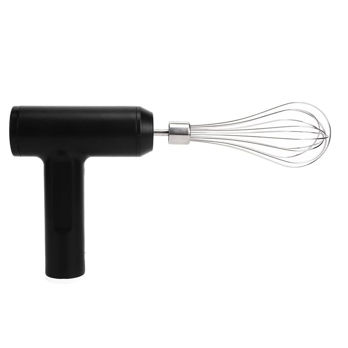 Elektrische Handmixer 2000mah Lithium Batterij 4 Modussen Gebogen Randen Draadloos USB Opladen 304 L black