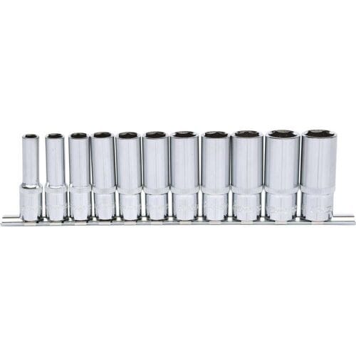 KS TOOLS 3/8" CHROMEplus Zeskant doppen set lang 11-delig 8-19 mm - 918.0611