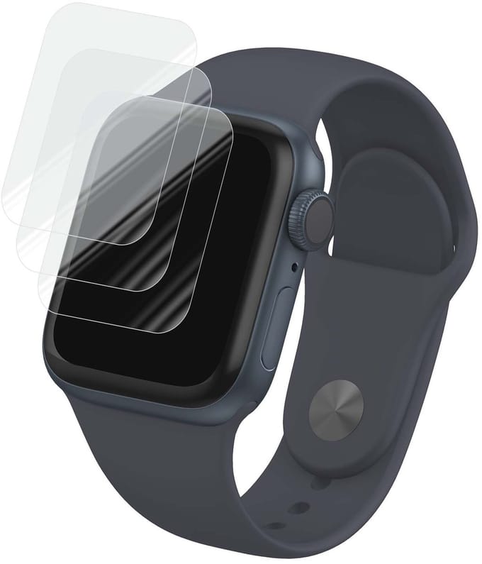 Eko, Screenprotector geschikt voor Apple Watch 40mm - [3 Stuks] Tempered Glass & Anti-Scratch, Transparant