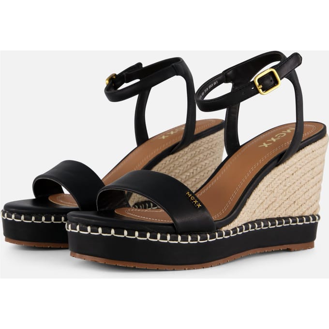 Mexx Mexx Ricky Palace Espadrilles met hak zwart