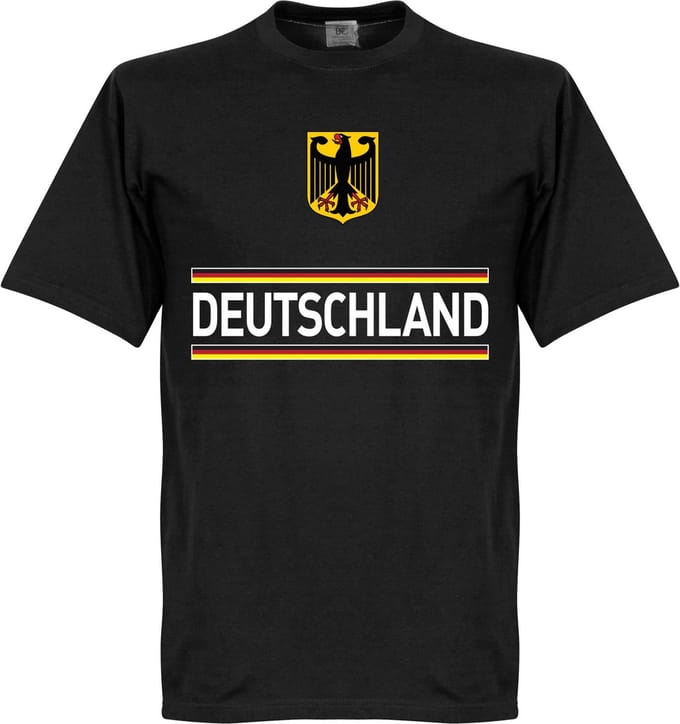 Duitsland Team T-Shirt - Zwart  - XXL