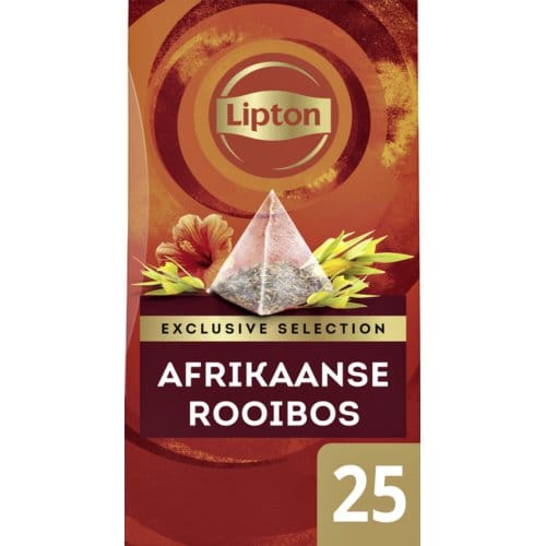 Lipton - Exclusive selection Afrikaanse rooibos thee - 25 Pyramide zakjes