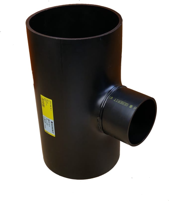 Geberit PE T-stuk 88,5gr, 200 / 110mm - 188670
