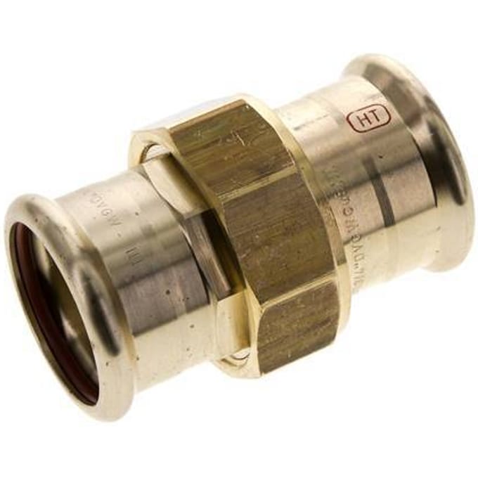 Perskoppeling wartelmoer - 42mm Persmof - Koperlegering Vlakke Afdichting
