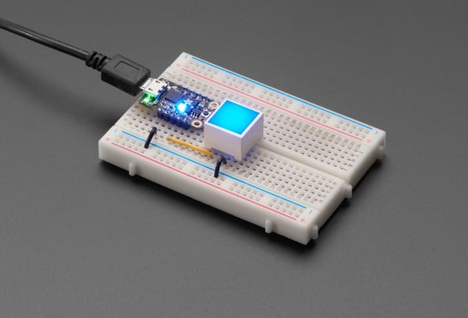 Diffused Blue Indicator LED - 15mm Square Adafruit 4040