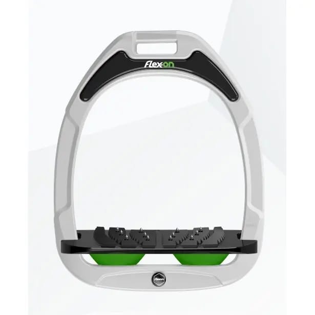 Ultra Grip Verstelbare stijgbeugels Wit/Zwart/Groen Flex-On Green Composite