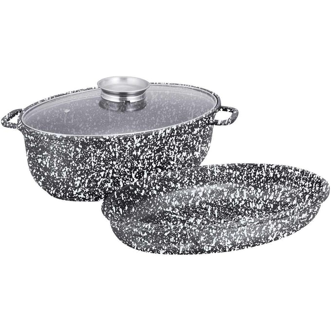 Klausberg KB-7367 Braadpan - met deksel - 8L - gietijzer