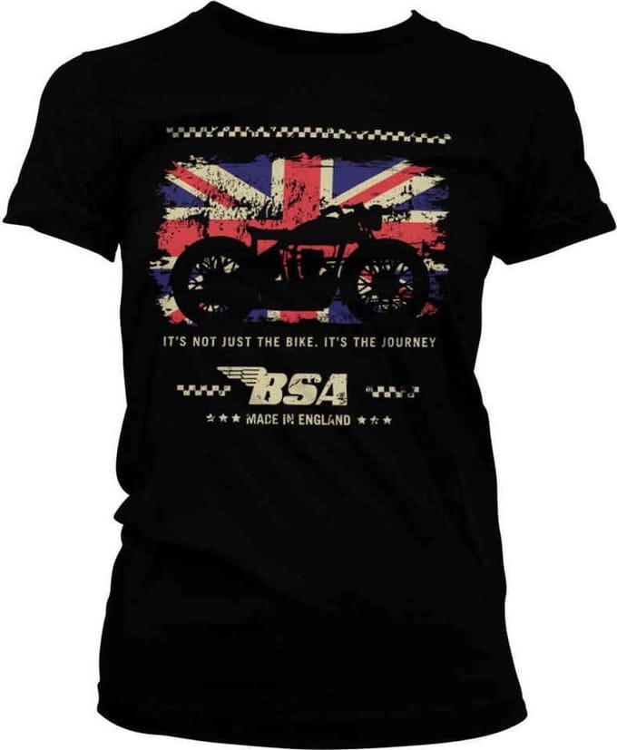 BSA Dames Tshirt -L- Motor Cycles - The Journey Zwart