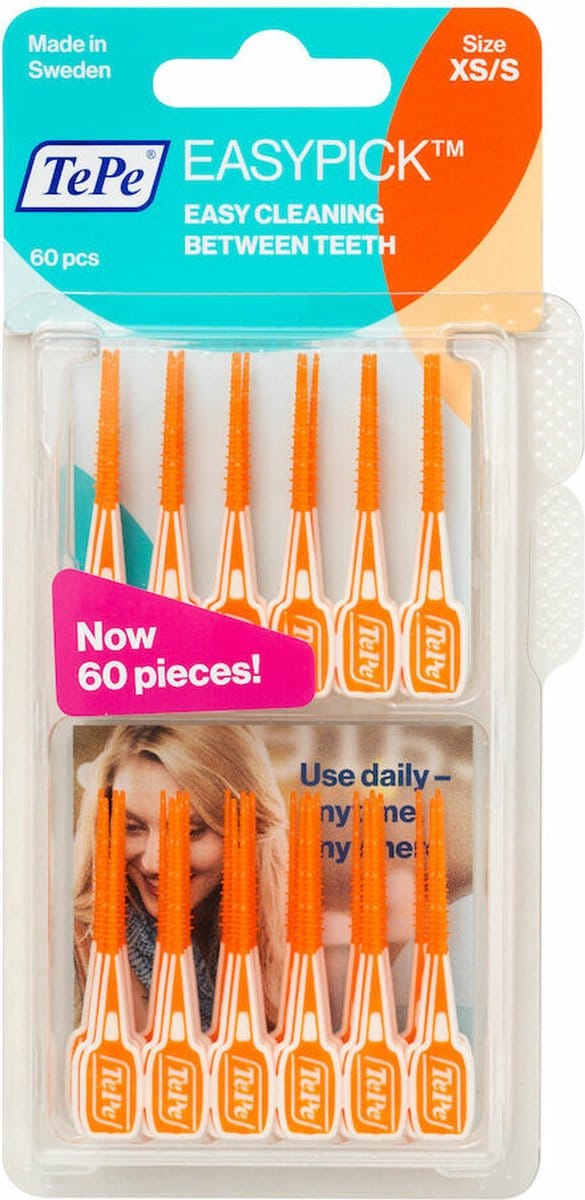 10x TePe EasyPick XS-S Oranje 60 stuks