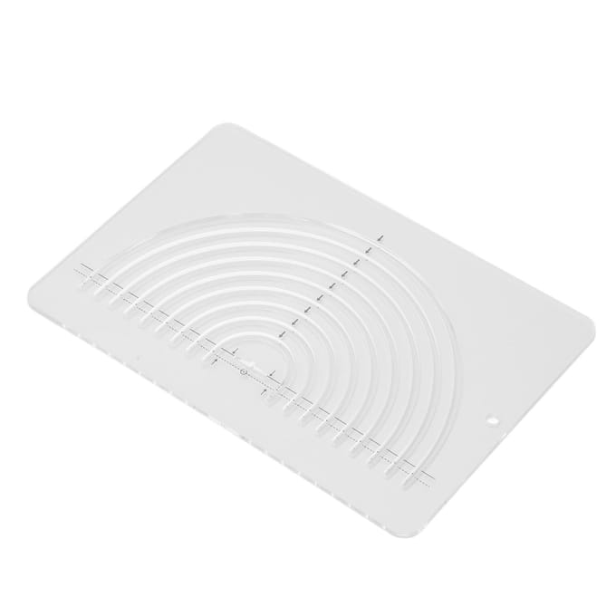Cirkel Quiltliniaal Halve Cirkel Duurzaam Helder Acryl Zeer Nauwkeurig Brede Toepassing Naaien white