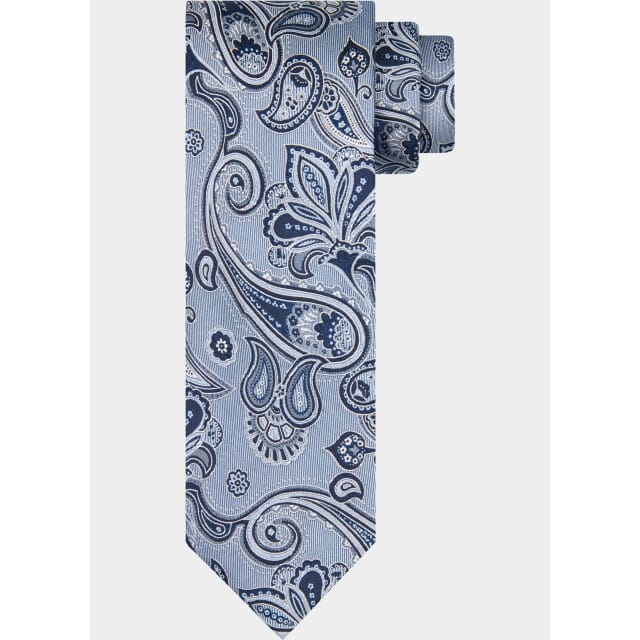 Profuomo Stropdas tie silk woven blue ppwa30046/b