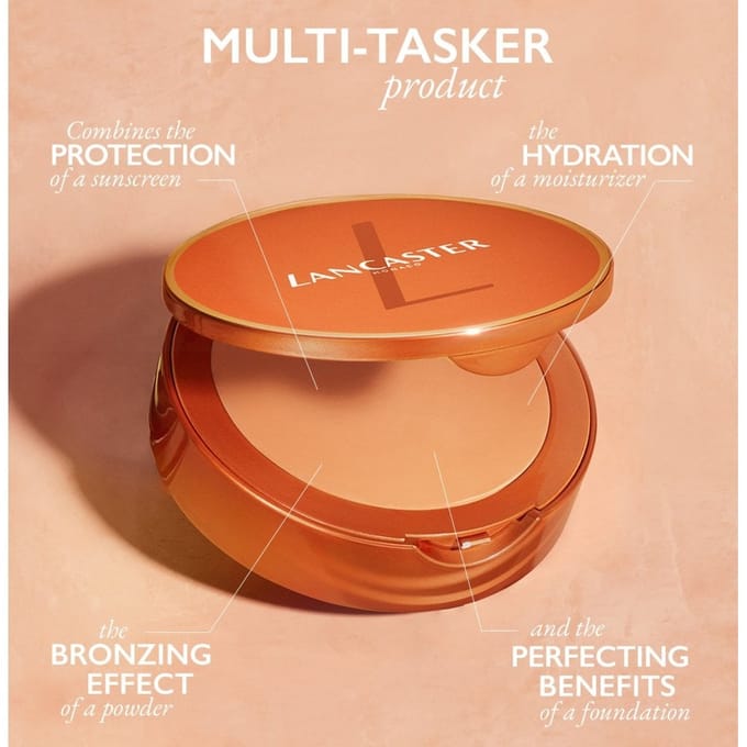 Lancaster Tinted Protection Sunlight Compact Cream Spf50 Lancaster - Infinite Bronze Tinted Protection Sunlight Compact Cream Spf50