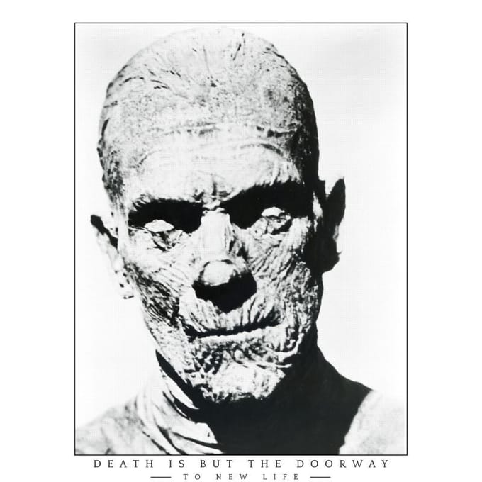 Universal Monsters The Mummy Portrait T-shirt - Wit - L