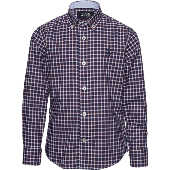 River Woods Slim Fit Princeton Shirt In Größe: 14 | Hemden Outlet | Unisex