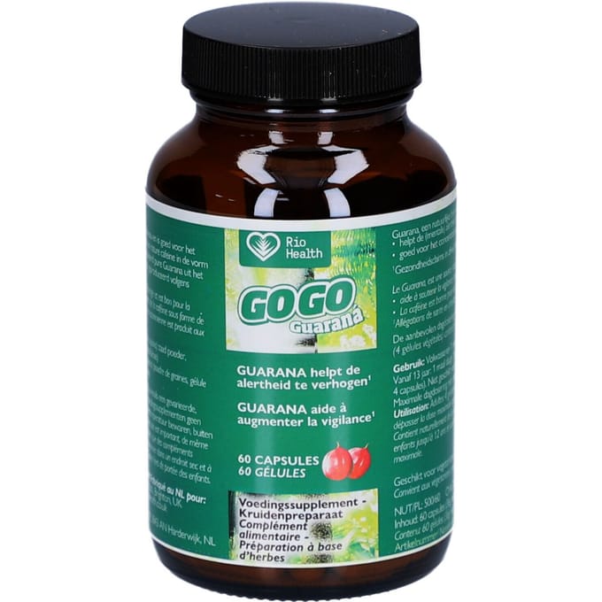 Rio Amazon Gogo guarana 60 Vegetarische capsules