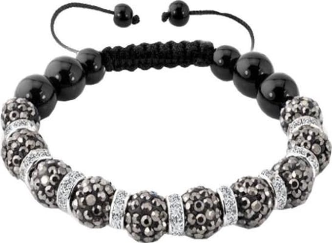Fako Bijoux® - Armband - Disco Dots - Ring - Grijs
