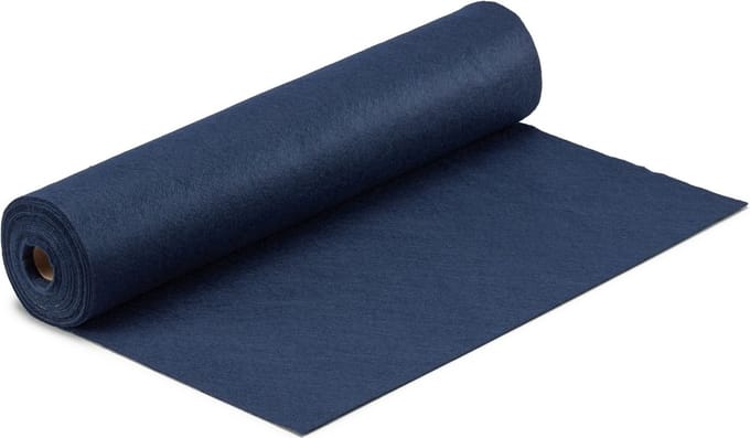 Vaessen Creative Vilt op Rol - Marineblauw - 1 mm - 45 cm x 5 m