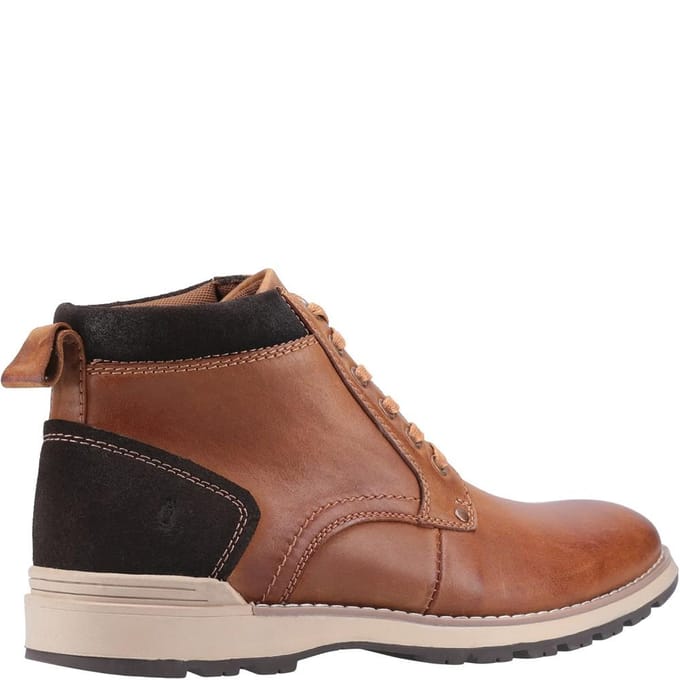 Hush Puppies Heren Dean Leren Laarzen (Tan)