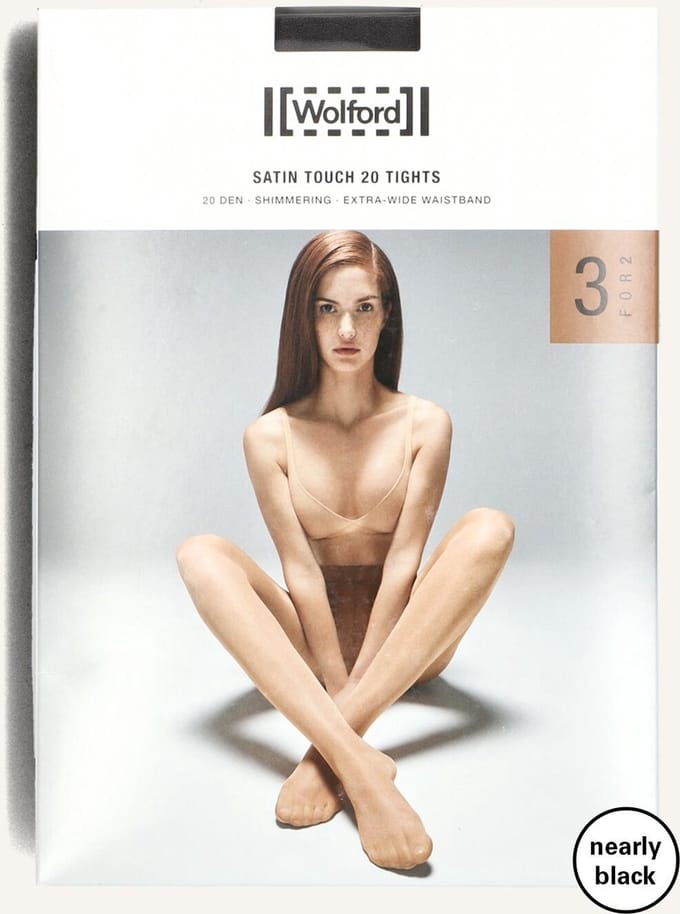 WOLFORD Satin Touch 20 Tights 3 Pack Beenmode Dames - Zwart - Maat S