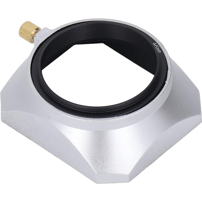 Lenskap Vierkant Retro 46mm Lenskap Schaduwkamer voor Digitale Camera Mirrorless Camera Zilver black