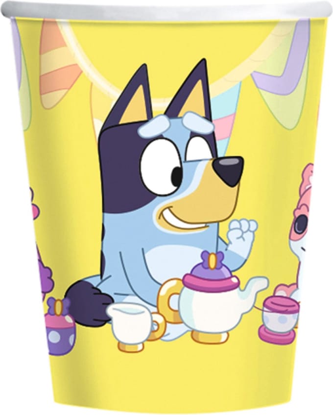 RIETHMULLER - 8 Bluey kartonnen bekers 266 ml