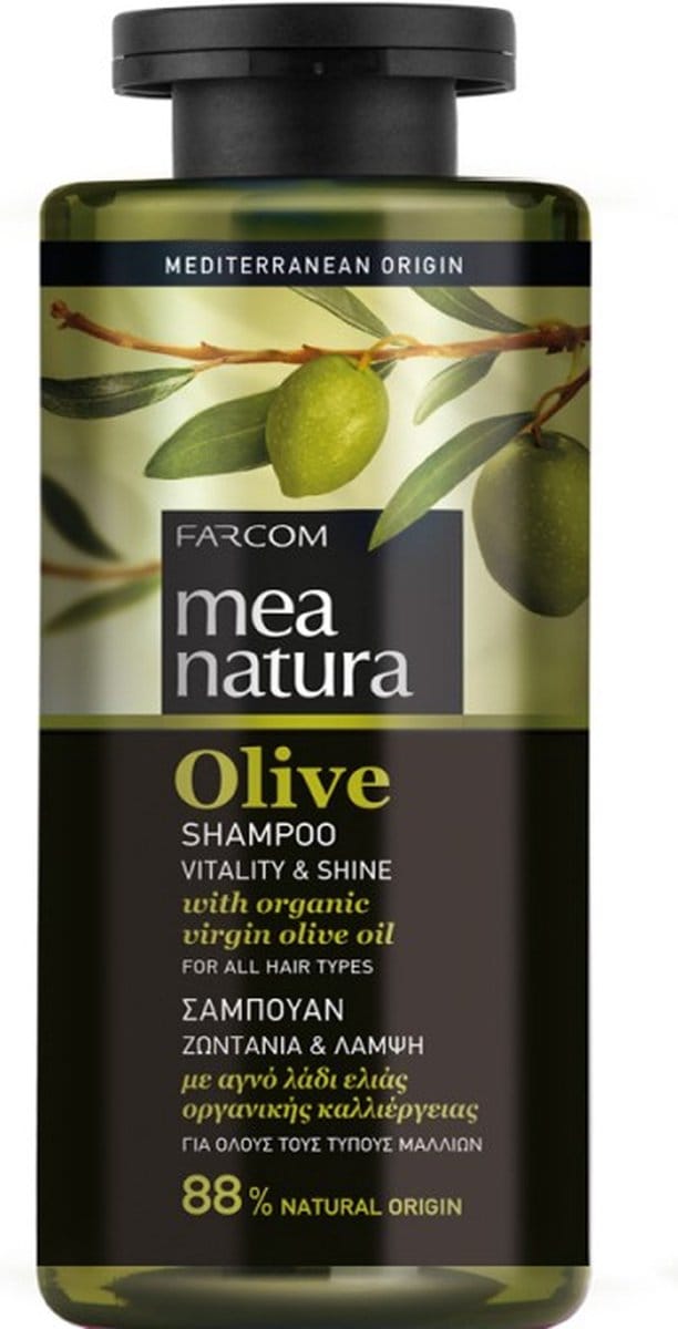 Mea Natura - Shampoo voor alle haartypes - Olijf
