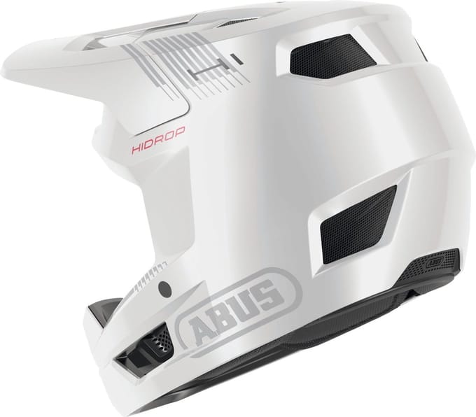 Fietshelm ABUS HIDROP shiny white XL - 61-62 cm - wit - Geschikt voor gebruik op mountainbikes - 1040 g
