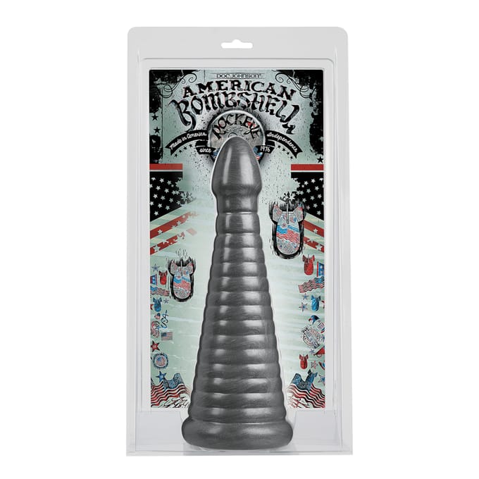 Doc Johnson American BS Buttplug/anaaldildo Rockeye - Gun Metal grijs - 27,94 cm