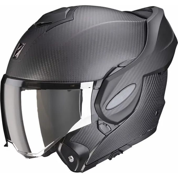Scorpion Exo-Tech Evo Carbon Matt - Systeemhelm - Maat M - Motorhelm - ECE 22-06 gekeurd