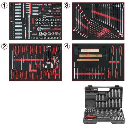KS Tools 713.0515 Gereedschapsset Chroom-vanadium staal 515 onderdelen