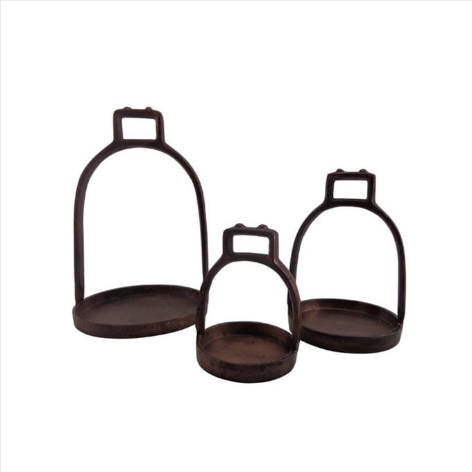 Deco4yourhome - Stijgbeugel - Set van 3 - Vintage copper