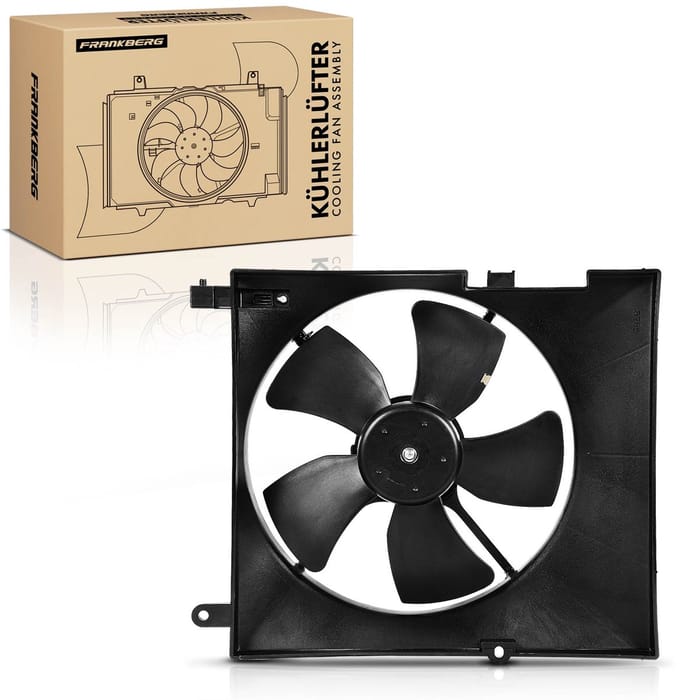 Frankberg 1x Motorradiator enkele ventilator
