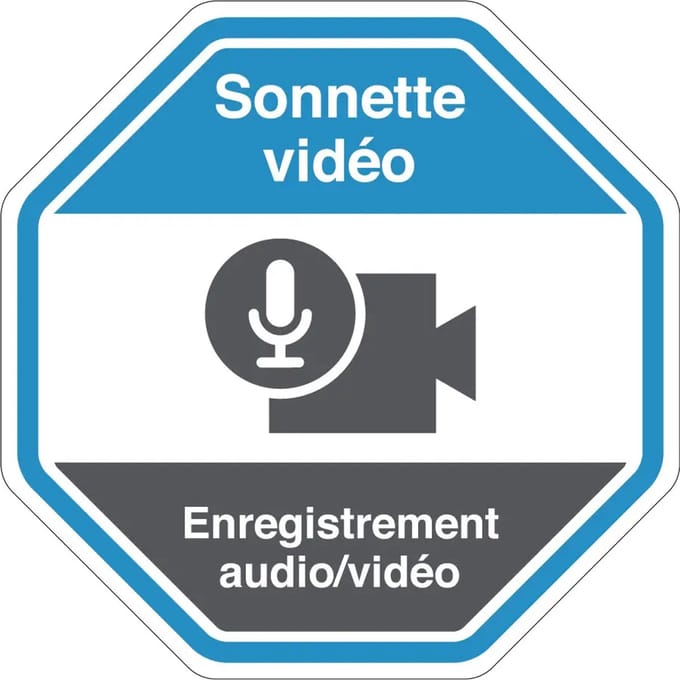Sonnette vidéo sticker | 7,5 cm