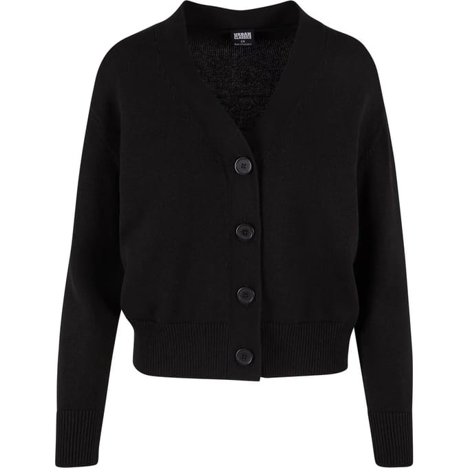Urban Classics - Rib Cardigan - M - Zwart