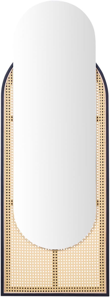 NEVERS - Wandspiegel - Lichtbruin - Rotan
