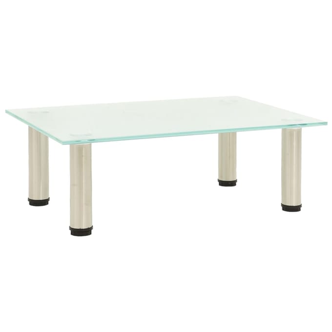 vidaXL - Tv-meubel - 40x35x17 - cm - gehard - glas - mat