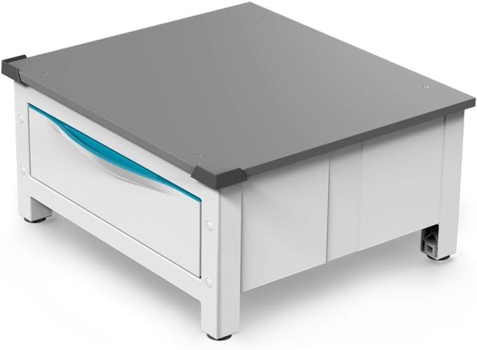 Wasmachine Verhoger - Ombouw - Kast - Wit en grijs