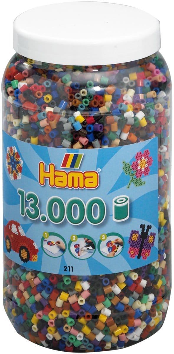 Hama Strijkkralen in Pot - Mix (067), 13.000st.