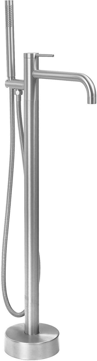 Rea - Clif - Vrijstaande Badmengkraan - Geborsteld Nikkel - 26x16x99,5cm