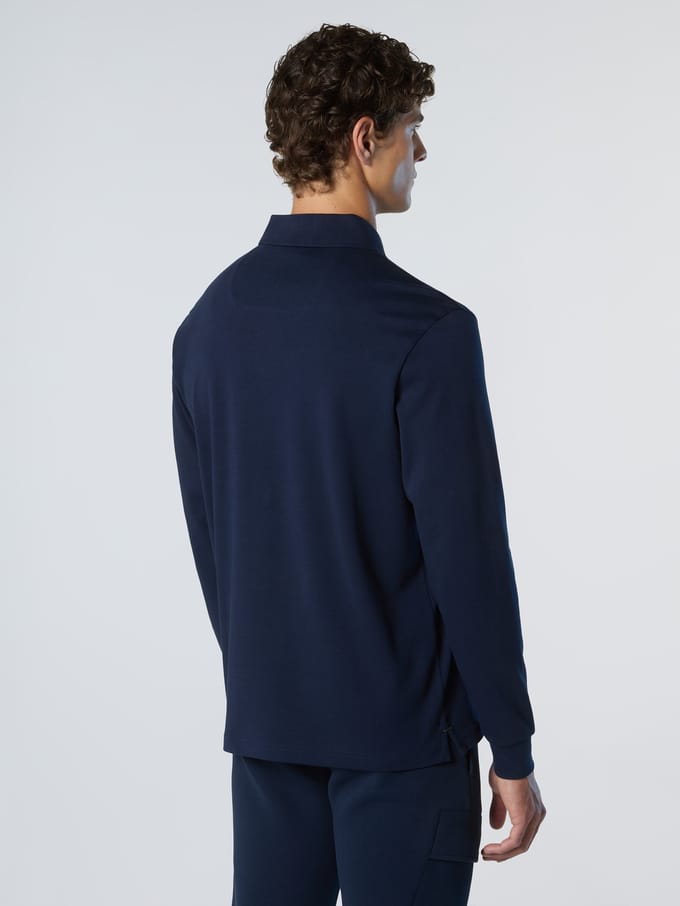 North Sails Polo Shirt Interlock met lange mouwen