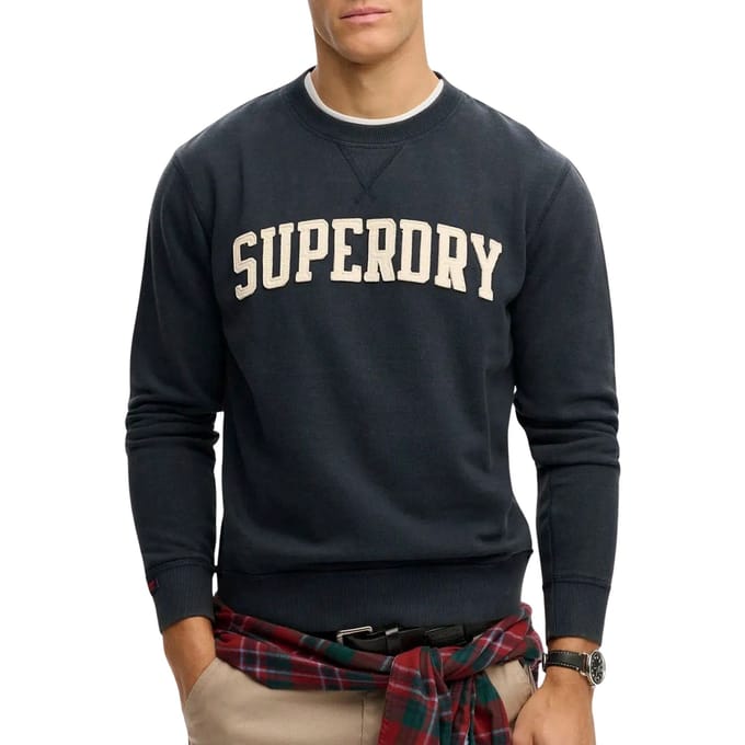 Superdry Vintage Athletic Crew Sweater Heren - Maat XL