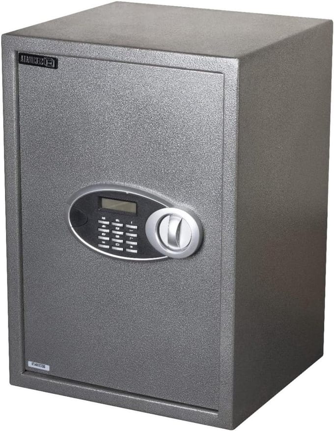 Elektronische Kluis - Digitale Kassa - Waardevolle Spullen - LCD Display - 50cm Hoog - Antraciet