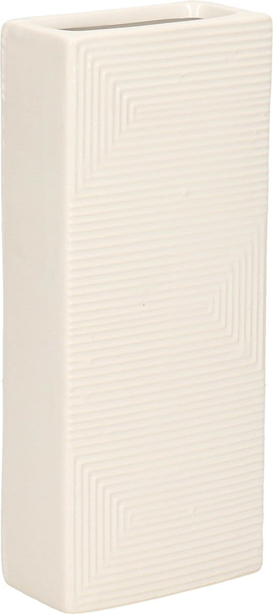 Gerimport Waterverdamper - wit - keramiek - 400 ml - radiatorbak luchtbevochtiger - 7,4 x 17,7 cm