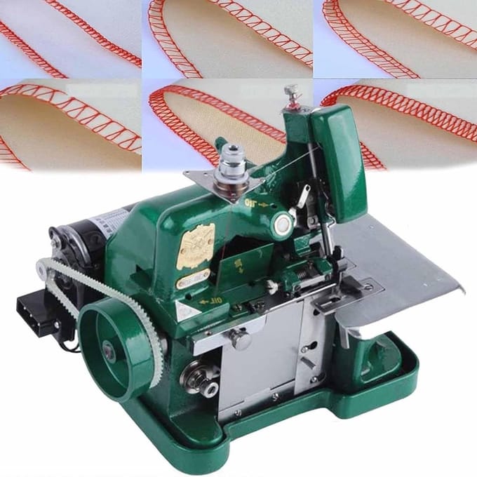 Overlockmachine - Naaimachine - Stoffen Afwerken - 3-Draads Steken - 3000 Steken/Min - Zilver